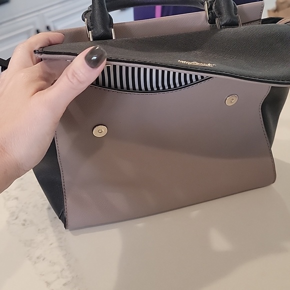 Kate Spade Black and Purple New York Colorblock Leather Satchel - Picture 6 of 13